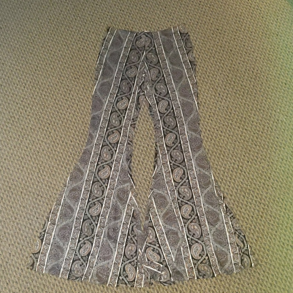 Paisley print Bell bottom flare pants